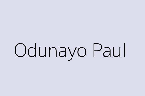 Odunayo Paul